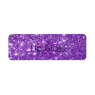 Lipgloss-etikett Returadress Etikett
