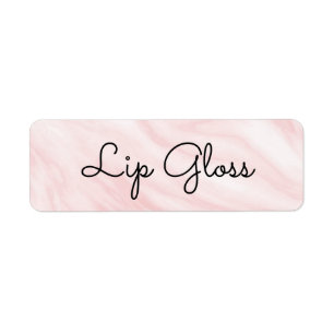 Lipgloss-etikett Returadress Etikett