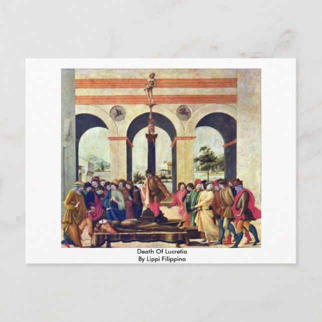 Lippi Filippinos död i Lucretia Vykort (Framsida)