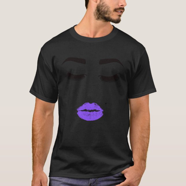 Lips Brows and Eyelashes 7 T Shirt (Framsida)
