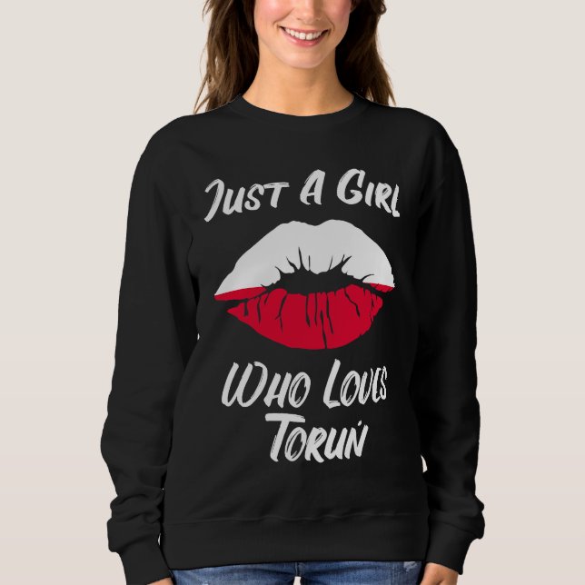 Lips Mouth Love Polish Flag Thorn T Shirt (Framsida)