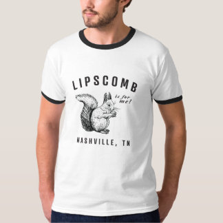 Lipscomb White Ringer Tee