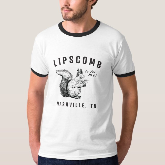 Lipscomb White Ringer Tee (Framsida)