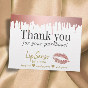 LipSense Distributor Ro Guld-Tack Vykort