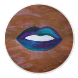 Lipstick-Abstrakt | Girly Läppar Kiss XOXO Diva Gl Knopp