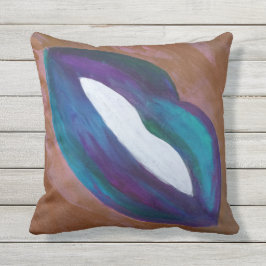 Lipstick-Abstrakt | Girly Läppar Kiss XOXO Diva Gl Kudde