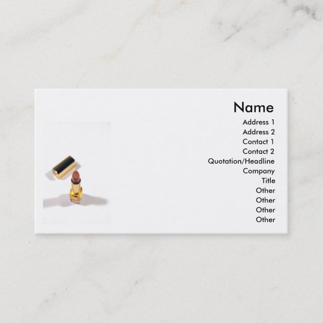 Lipstick-Affärskort Visitkort (Framsida)