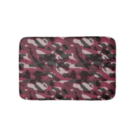 Lipstick and Dark Mauve camo abstract Badrumsmatta