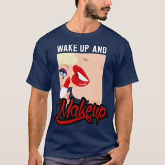 Lipstick Cosmetics Makeup Läppar Makeup T Shirt