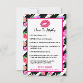 Lipstick Distributor How to Application Card (Appl