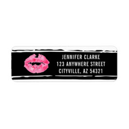 Lipstick Distributor Lip Kiss Return-adressetikett Returadress Etikett