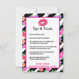 Lipstick Distributor Lip Tips & Tricks Kiss Card