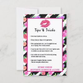 Lipstick Distributor Lip Tips & Tricks Kiss Card