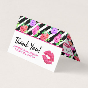 Lipstick Distributor Loyalty Frimärke Kiss Tack Kort