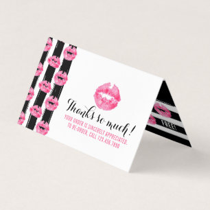 Lipstick Distributor Loyalty Frimärke Kiss Tack Kort