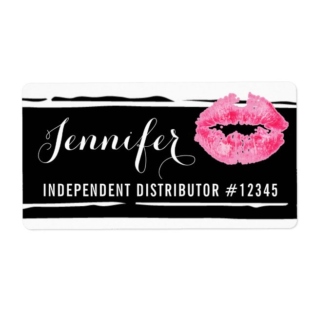 Lipstick Distributor Personlig Värdinna Namn brick Fraktsedel (Framsidan)
