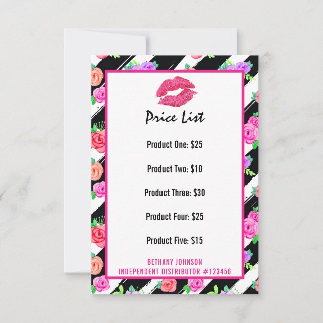 Lipstick Distributor Pris List Glam Ro Kiss (Framsida)