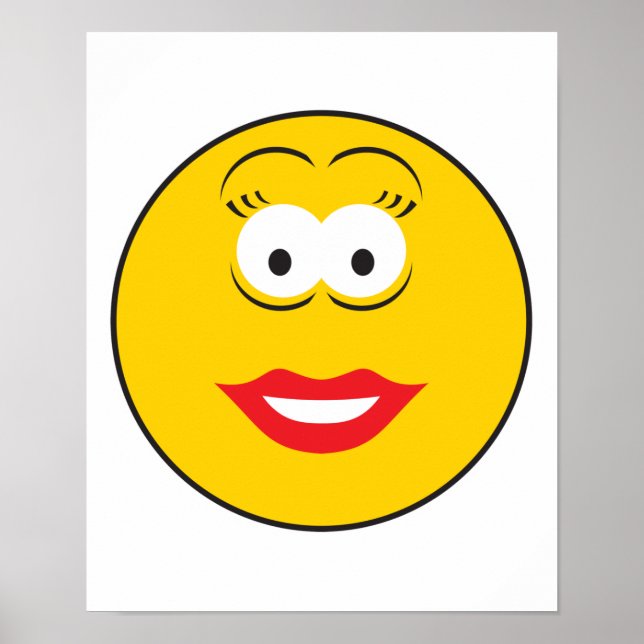 Lipstick Girl Ansikte Poster (Framsidan)