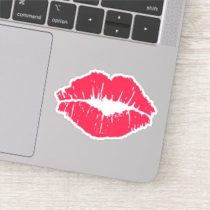 Lipstick Kis Klistermärken