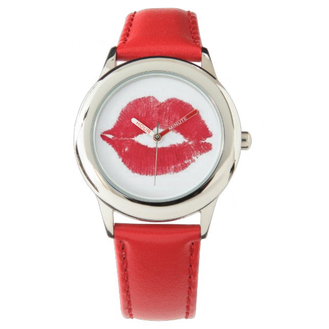 Lipstick Kiss Armbandsur (Framsida)