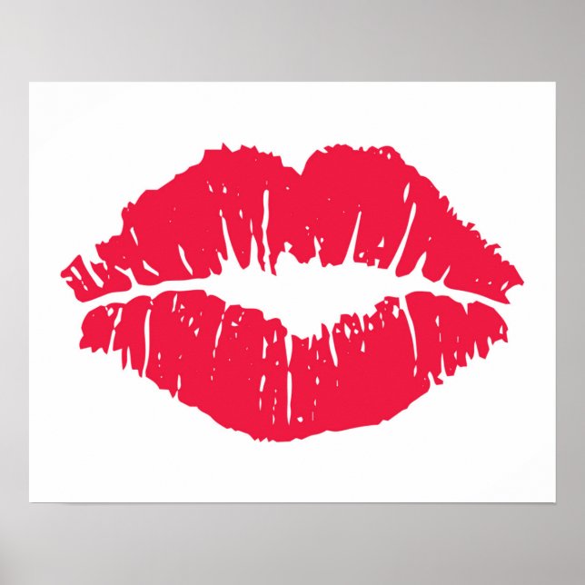 Lipstick Kiss Poster (Framsidan)
