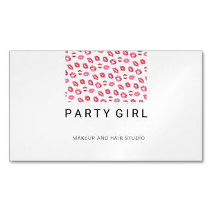 Lipstick Kiss / Salon Magnetiska Visitkort