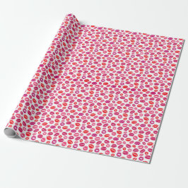 Lipstick Kiss Wrapping Papper Presentpapper
