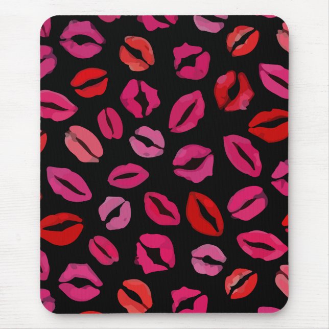 Lipstick Kisses Mousepad Musmatta (Framsidan)
