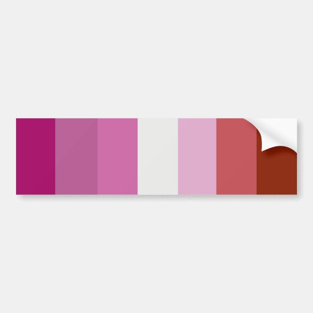 Lipstick Lesbisk Pride Färg - Bildekal (Framsidan)