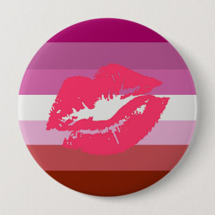 LIPSTICK LESBISK PRIDE FLAGGA RAND DESIGN - 2014 KNAPP