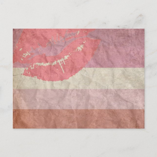 LIPSTICK-LESBISK VYKORT (Framsida)