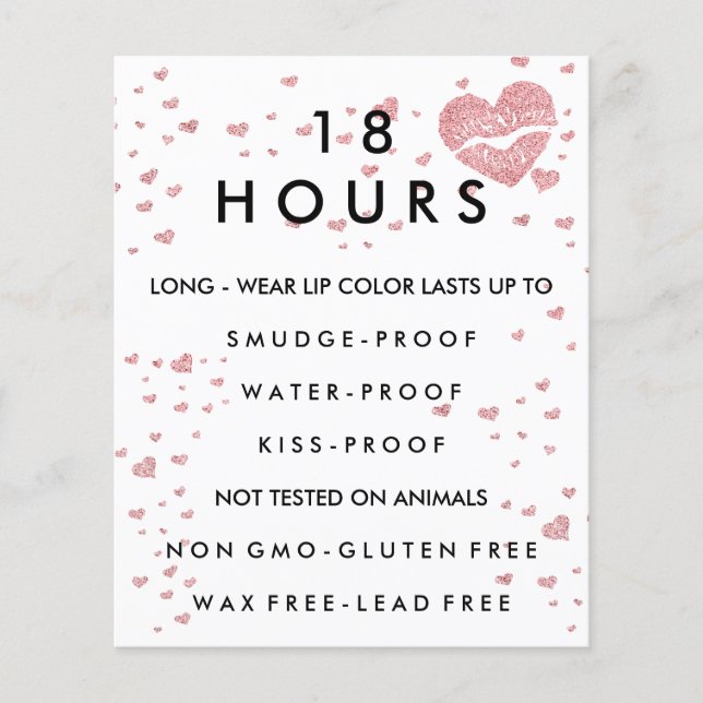 Lipstick Makeup Distributor Flygblad (Framsidan)