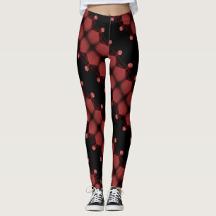 Lipstick Måne Kärlek Hett Yoga Abstrakt Leggings
