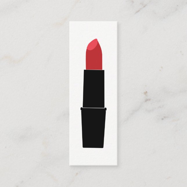 Lipstick Mini Visitkort (Framsida)