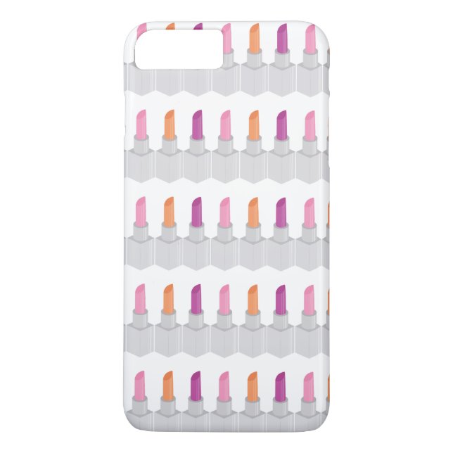 Lipstick Mönster Makeup Shades of Färg Case-Mate iPhone Skal (Baksida)