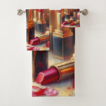 Lipstick och blommor Impressionistisk målning