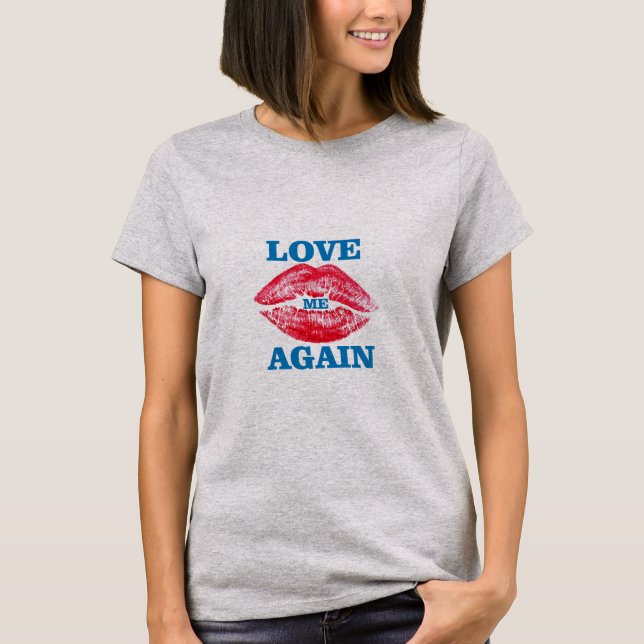 Lipstick och Kärlek T-Shirt (Framsida)