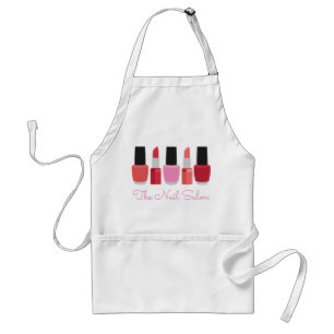 Lipstick och Nagel polsk Personlig Apron Förkläde