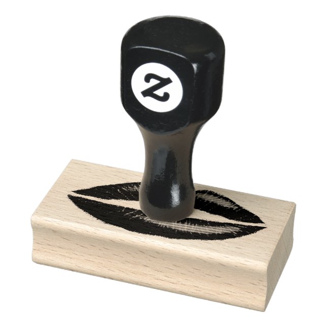 Lipstick Red Seductive Female Läppar Rubber Frimär Stämpel (Stämpel)