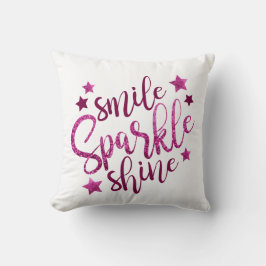 Lipstick Rosa Faux Gnistra Pillow Kudde