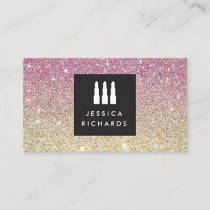 Lipstick Trio Logotyp för Freelance Makeup Artist Visitkort
