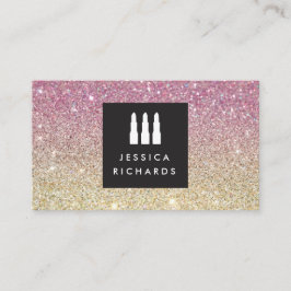 Lipstick Trio Logotyp för Freelance Makeup Artist  Visitkort