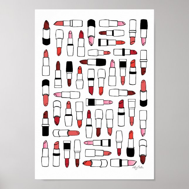 Lipsticks print poster (Framsidan)