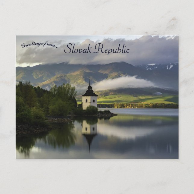 Liptovska Mara Slovakiska republiken Vykort (Framsida)