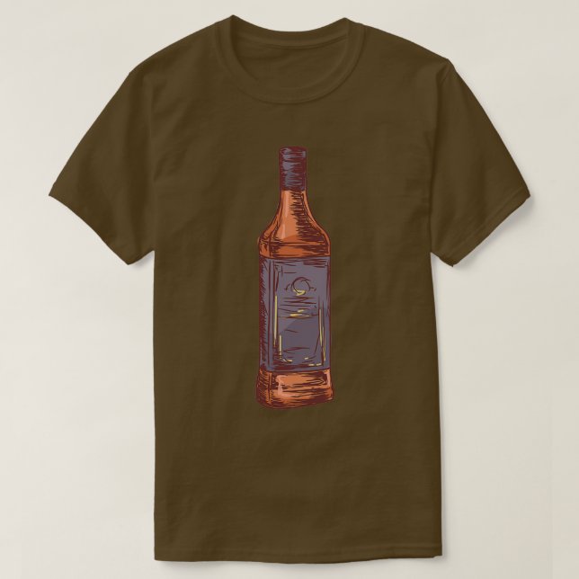 Liqour Flaska T Shirt (Design framsida)