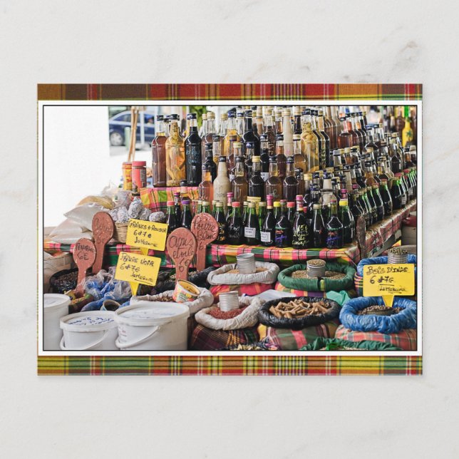 Liqueurs de la Guadeloupe Vykort (Framsida)