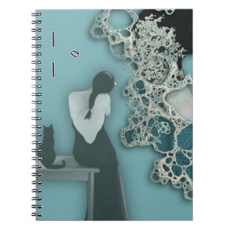 Liquid Blue Reverie — Contemporary Art Collection Anteckningsbok