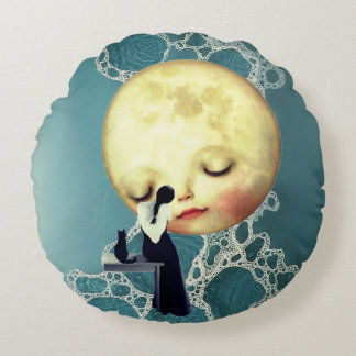 Liquid Blue Reverie — Contemporary Art Collection Rund Kudde