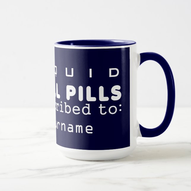 LIQUID CHILL PILLS mugg - välj stil (Höger)