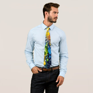 Liquid Color Explosion Necktie Slips